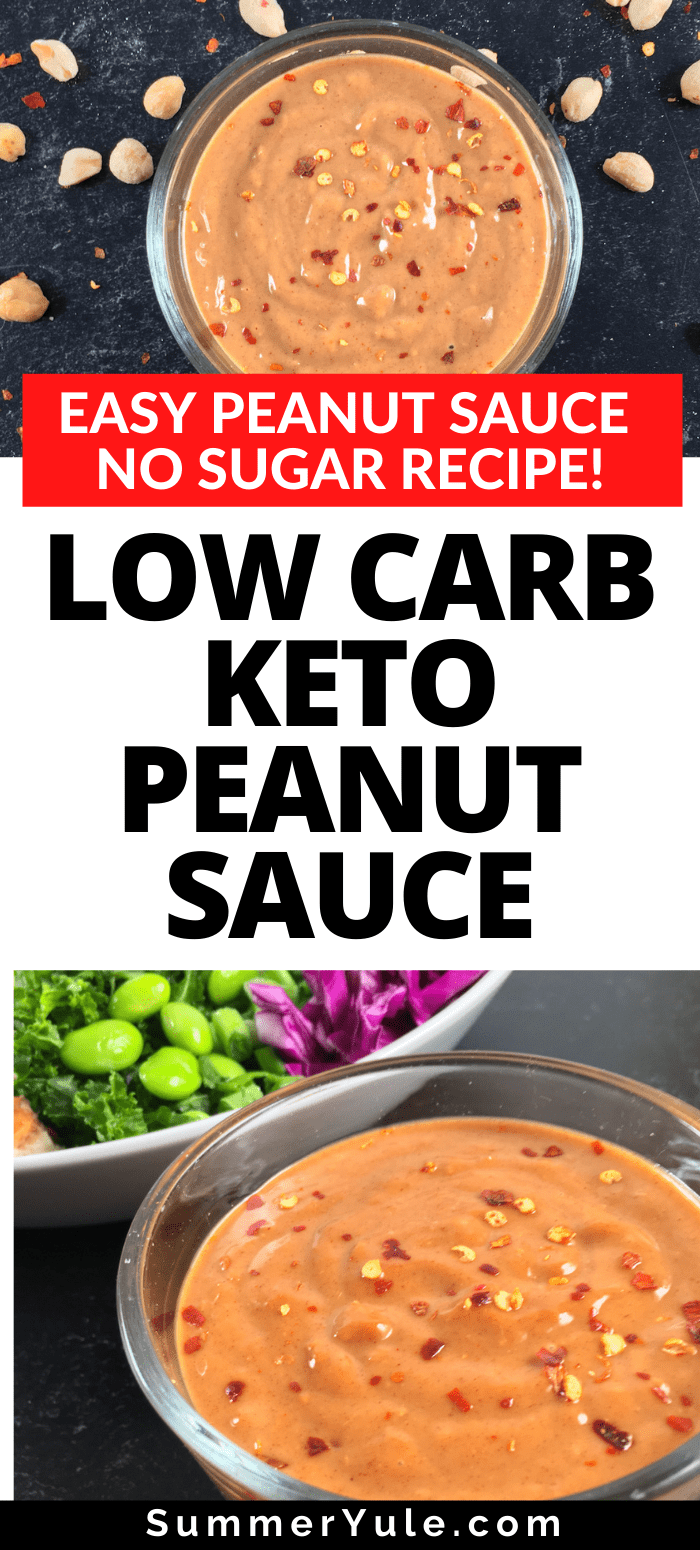 low carb keto peanut sauce
