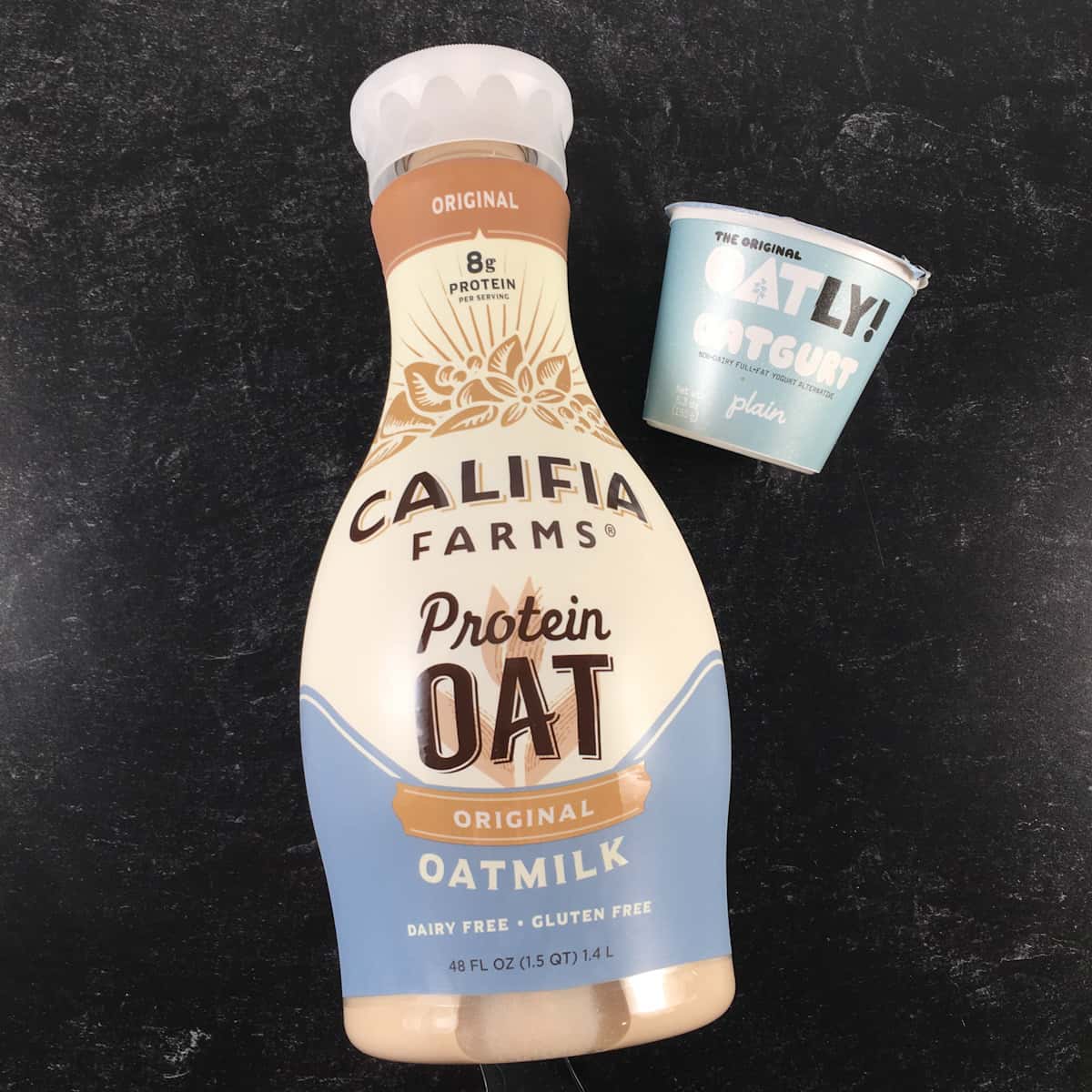 store oat yogurt and oat milk