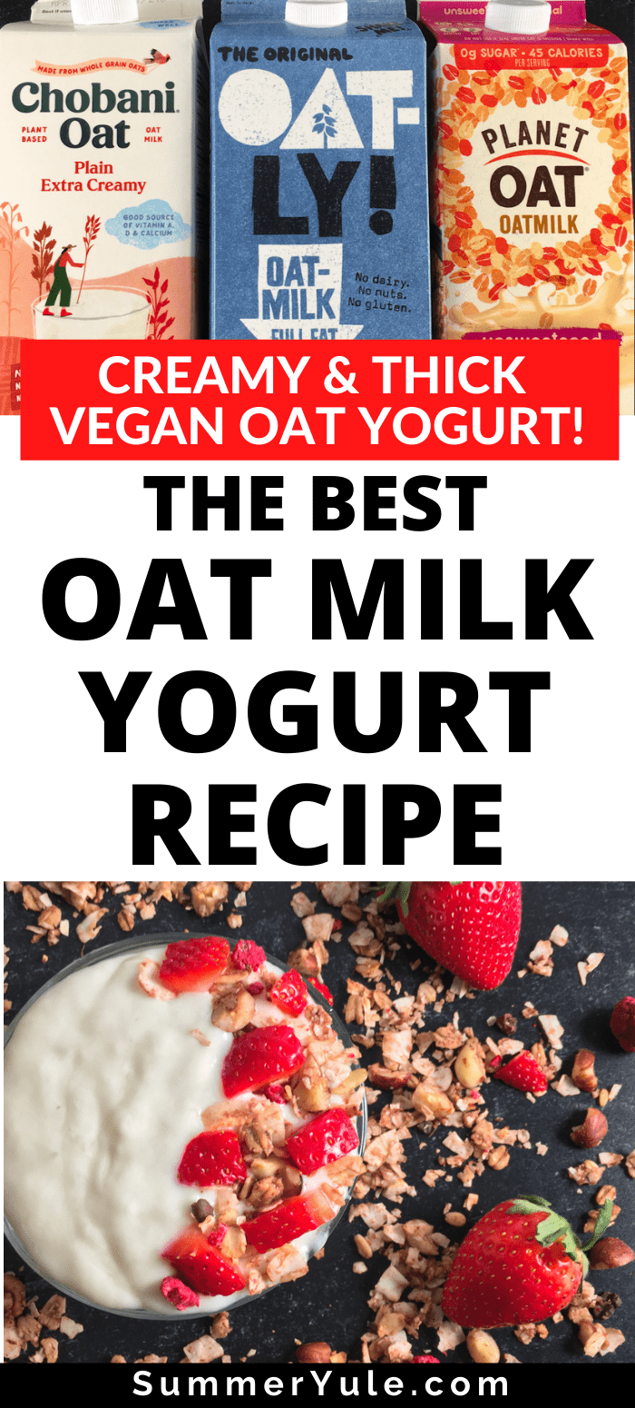 vegan oat yogurt