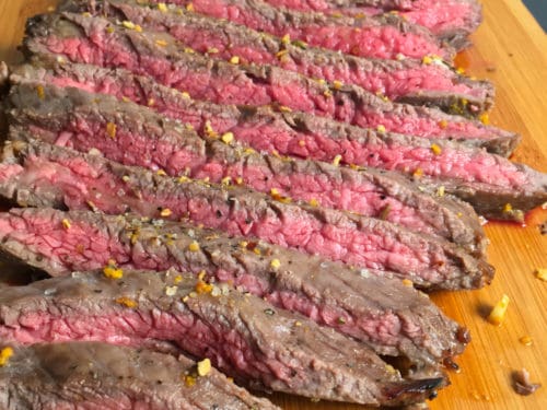 Flank shop steak temp