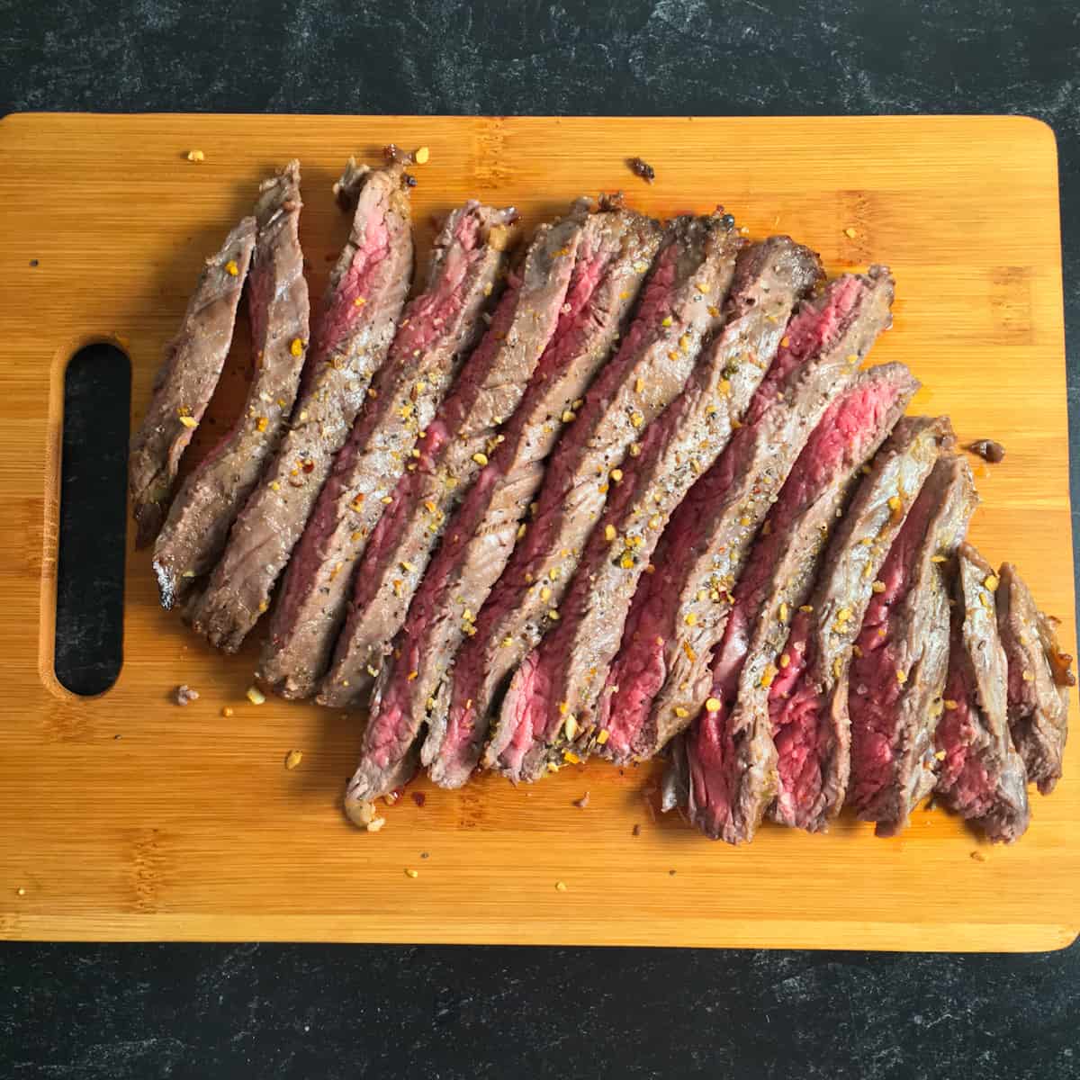 Steak al horno de aire