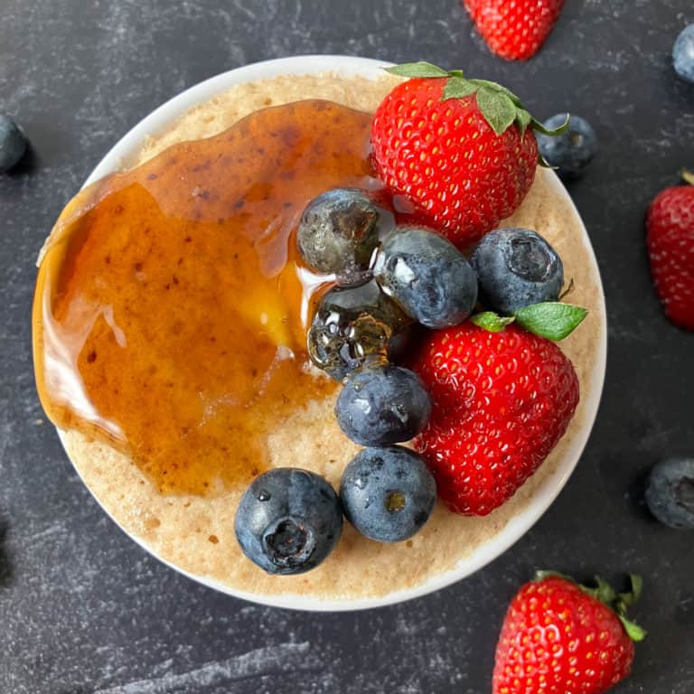 Protein Pancake in a Mug (Kodiak Cakes Mug Cake) • Summer Yule