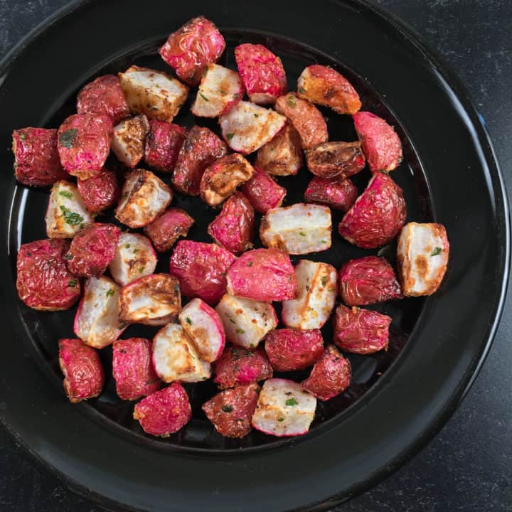 Air Fryer Radishes (LowCarb, Keto Air Fried Radishes)