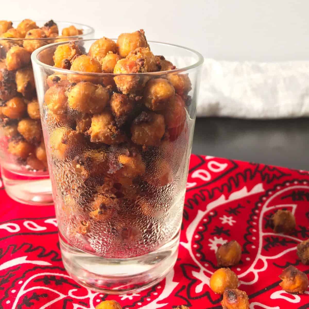 roasted chickpeas with mustard