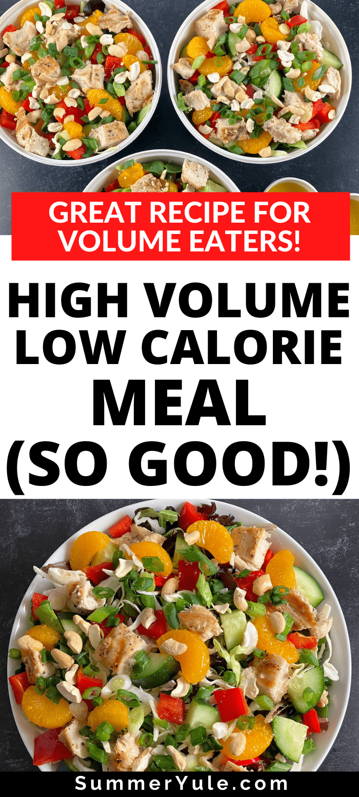 high volume low calorie meal