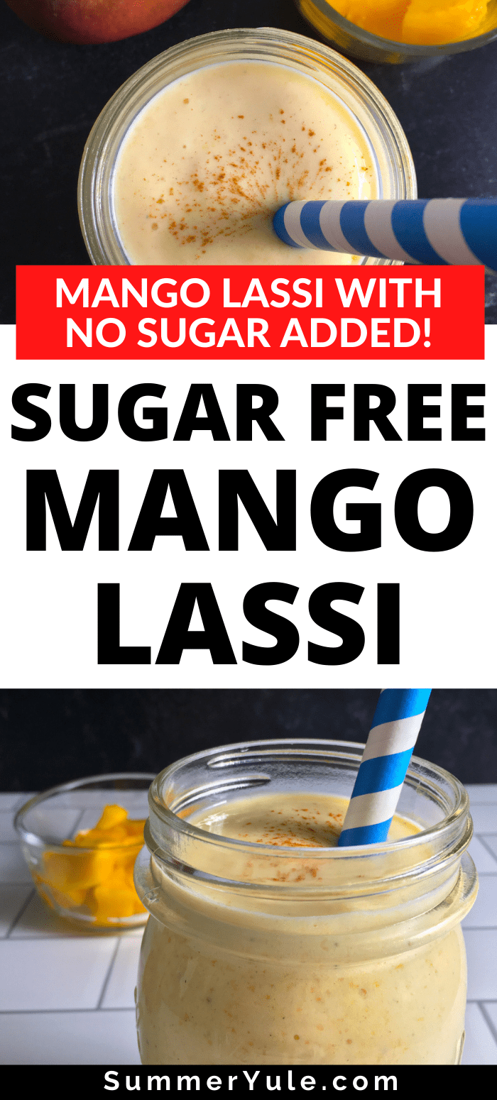 Refreshing Mango Lassi (without added sugars)