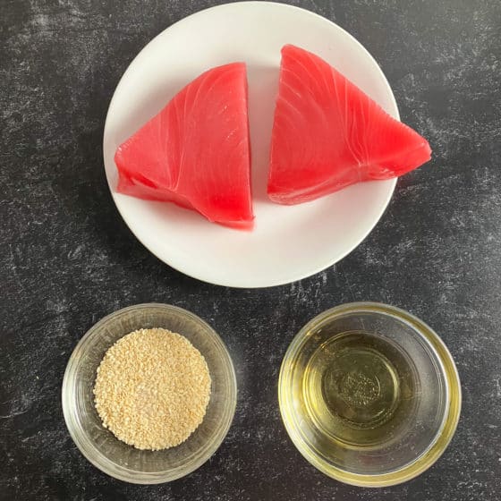 Air Fryer Tuna Steak (Frozen or Fresh Ahi Tuna Steaks Air Fryer Recipe)