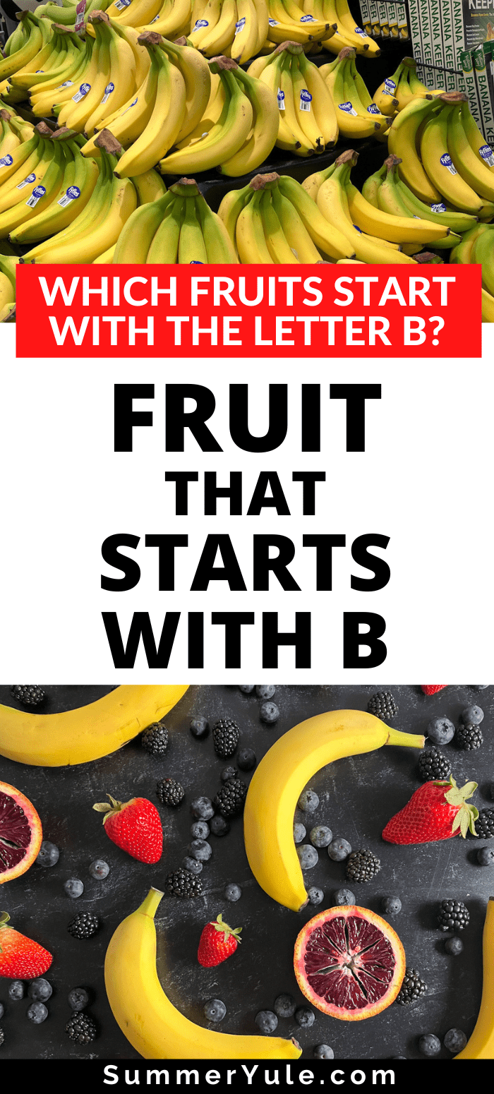 fruit that starts with b