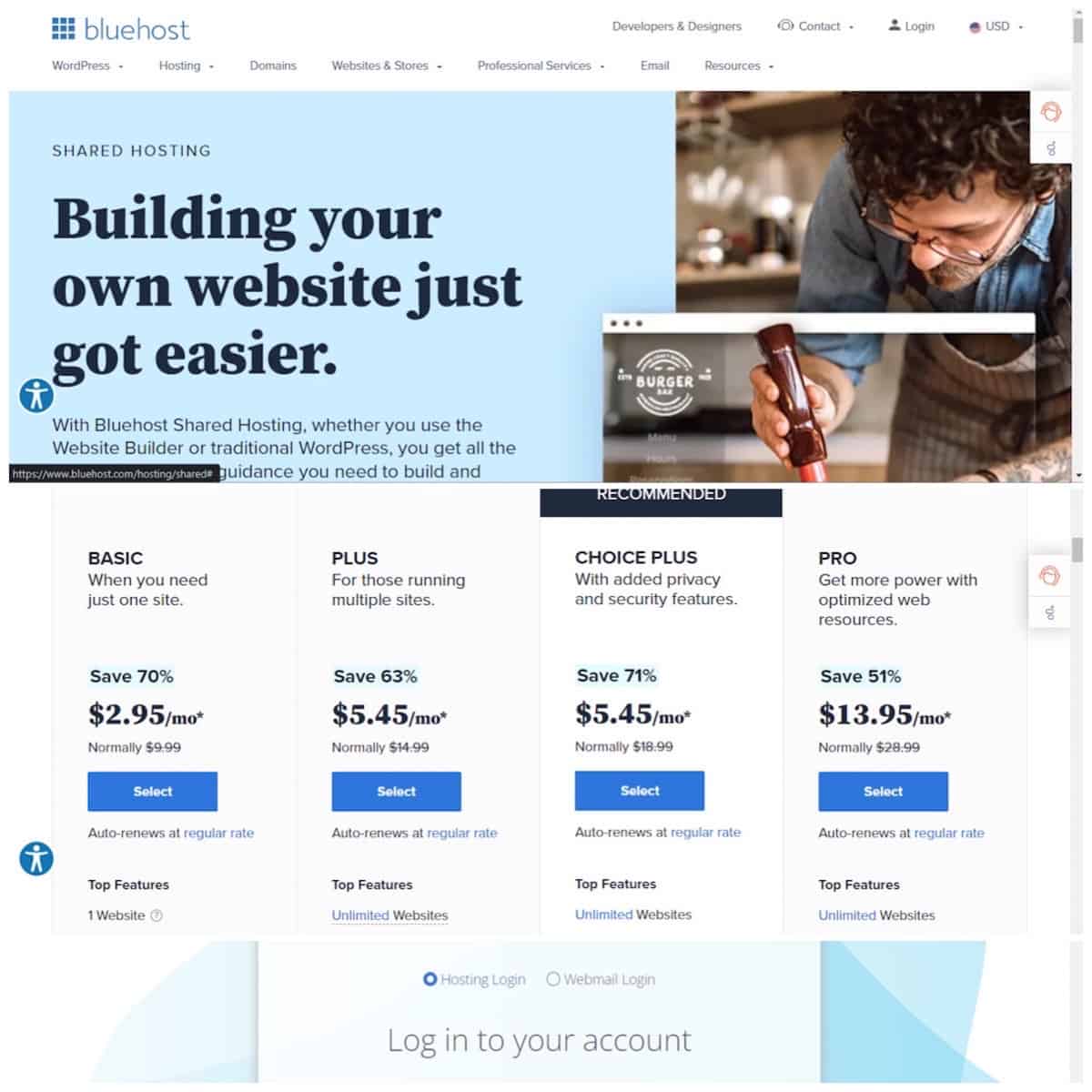 how to sign up for Bluehost