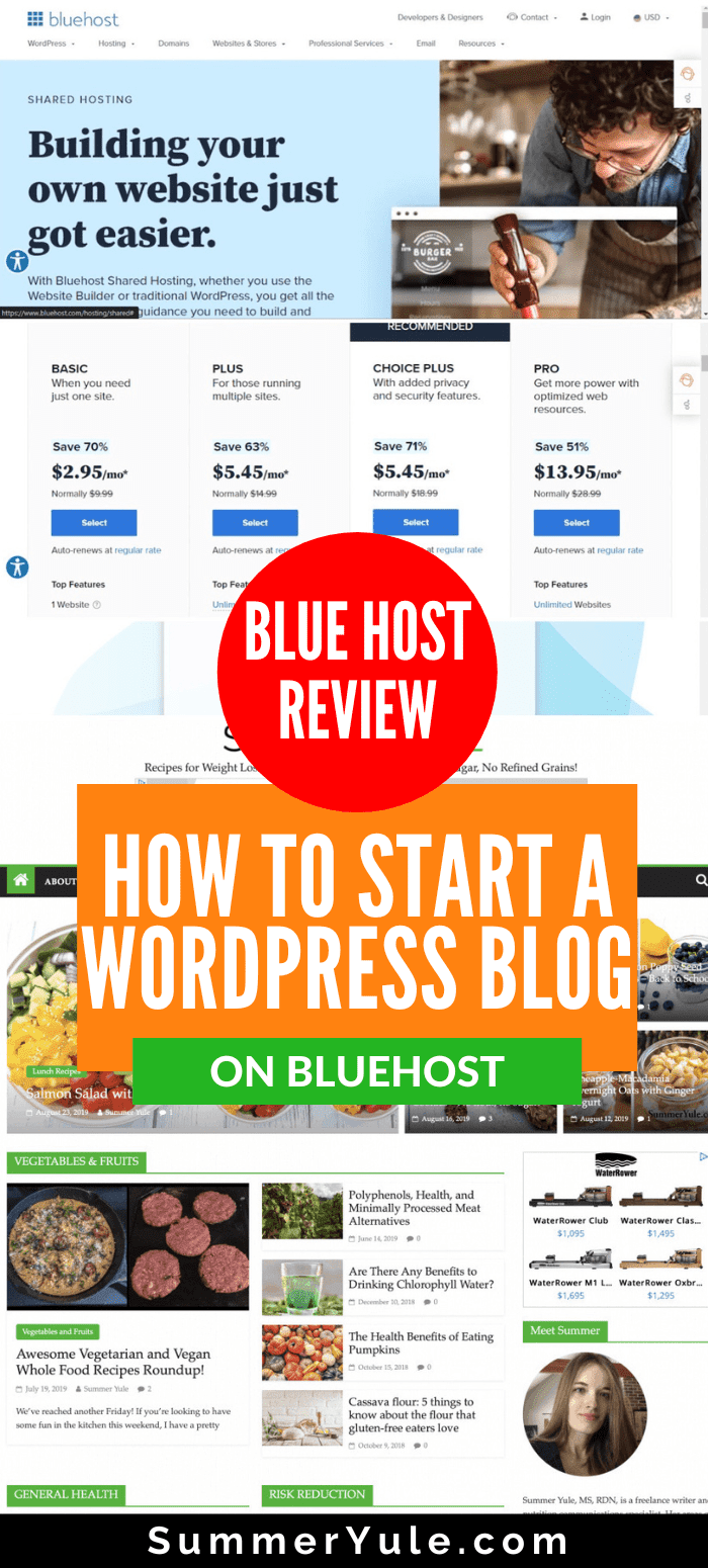 how to start a wordpress blog on bluehost