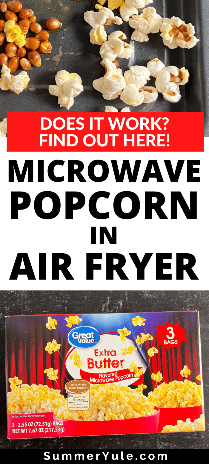 microwave popcorn in air fryer