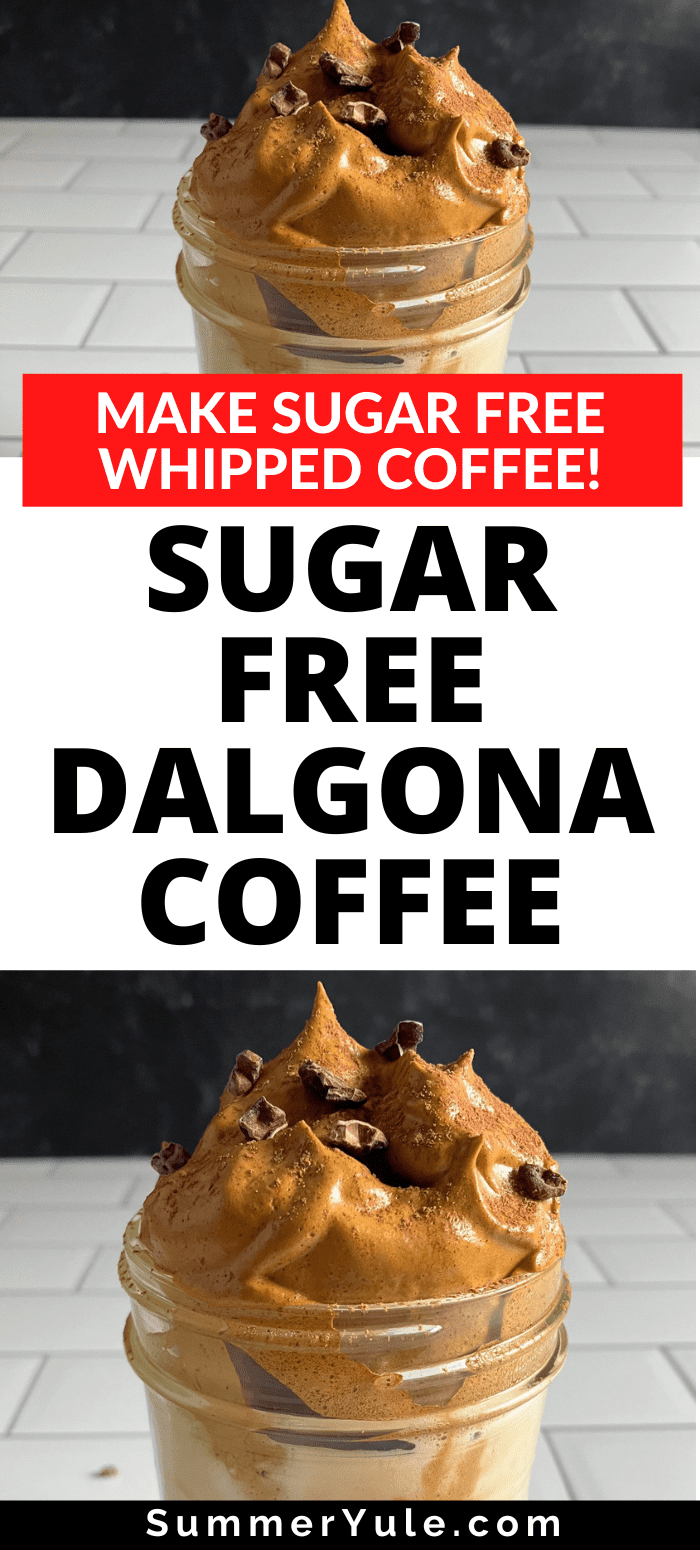 sugar free dalgona coffee