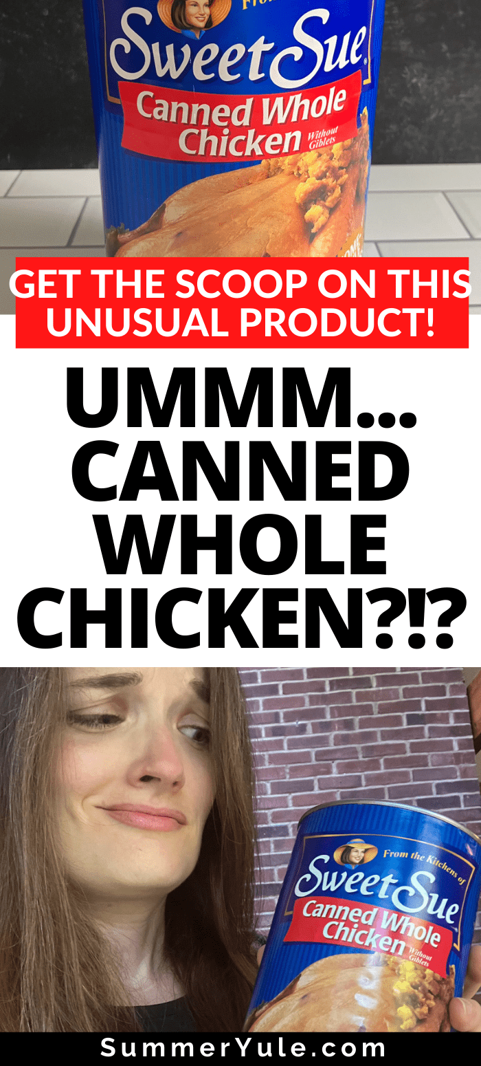 chicken from a can
