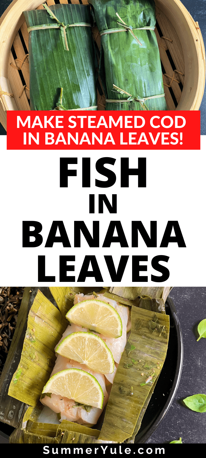 fish in banana leaves