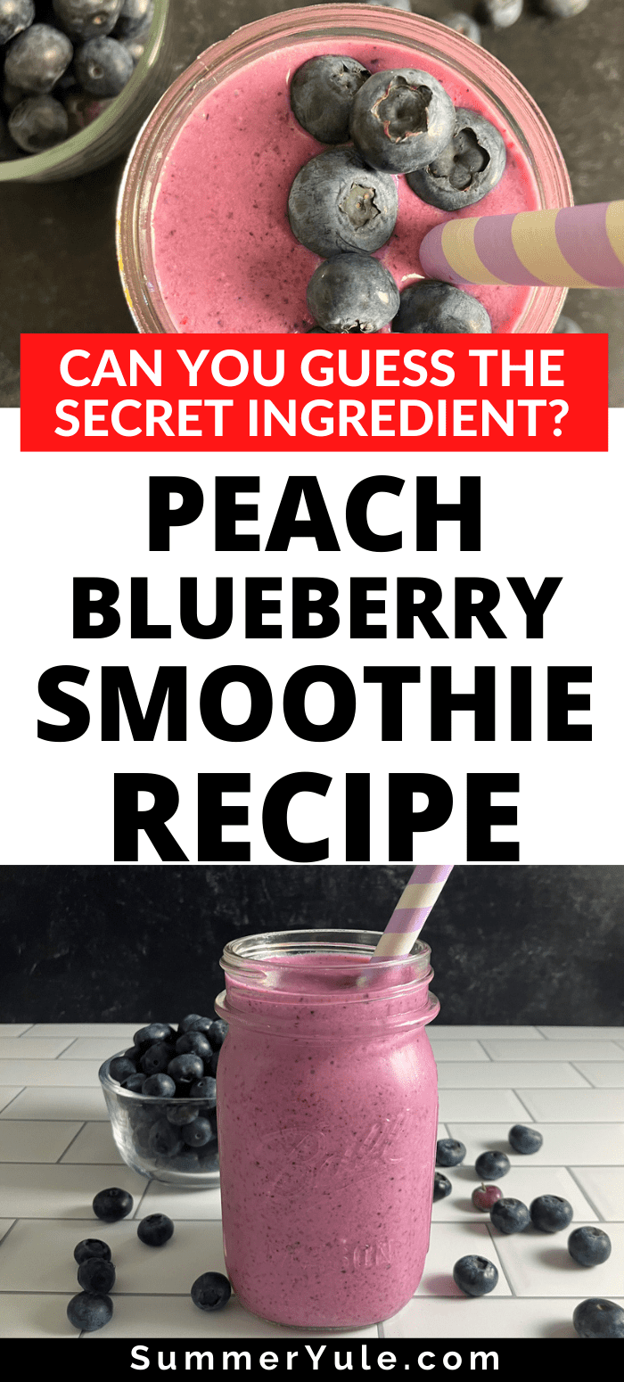 peach blueberry smoothie
