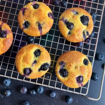 blueberry muffins cake mix