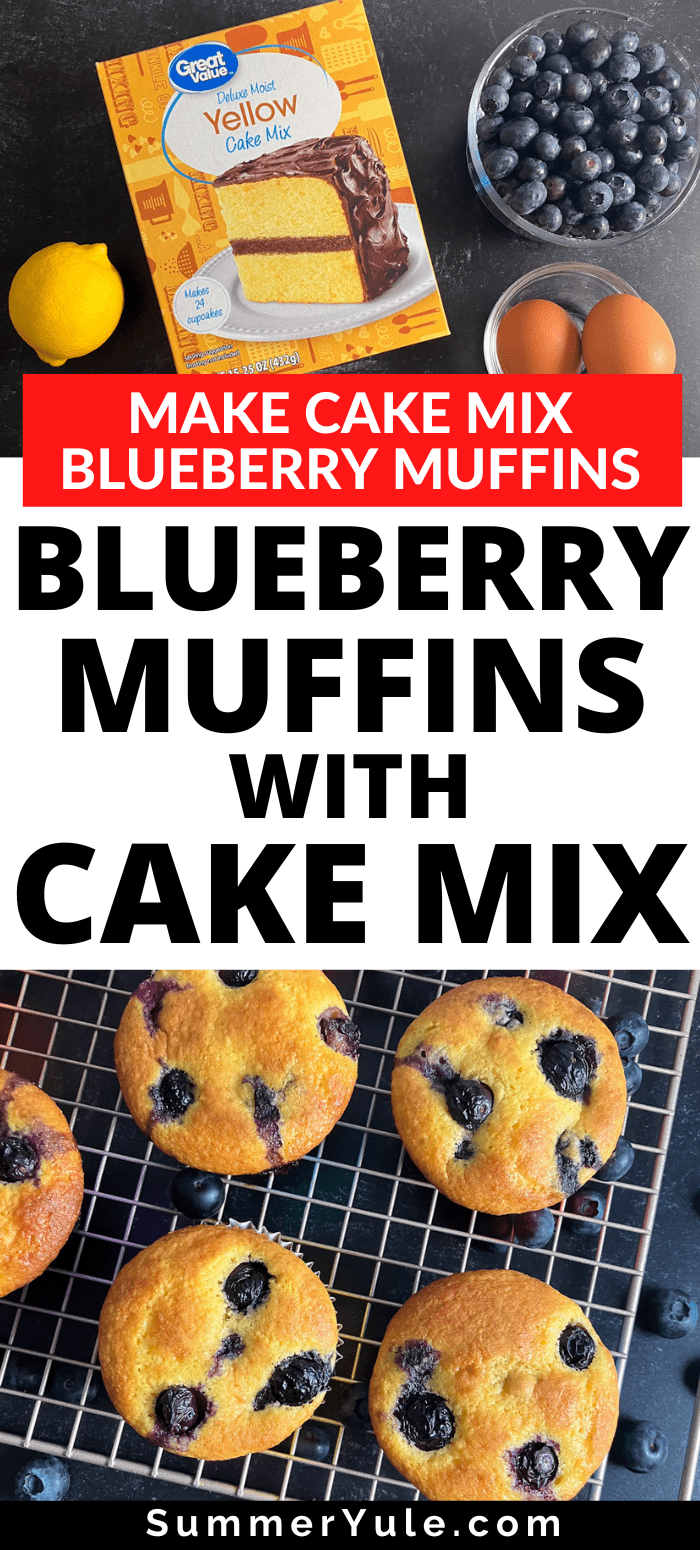 blueberry muffins with cake mix
