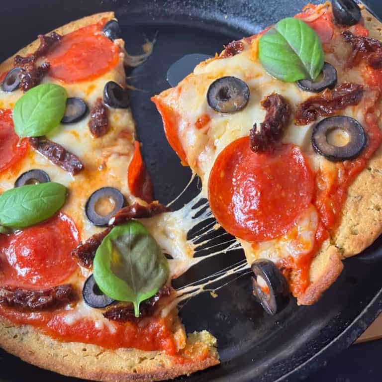 Chickpea Pizza Crust Recipe (Chickpea Flour Pizza Dough Base)