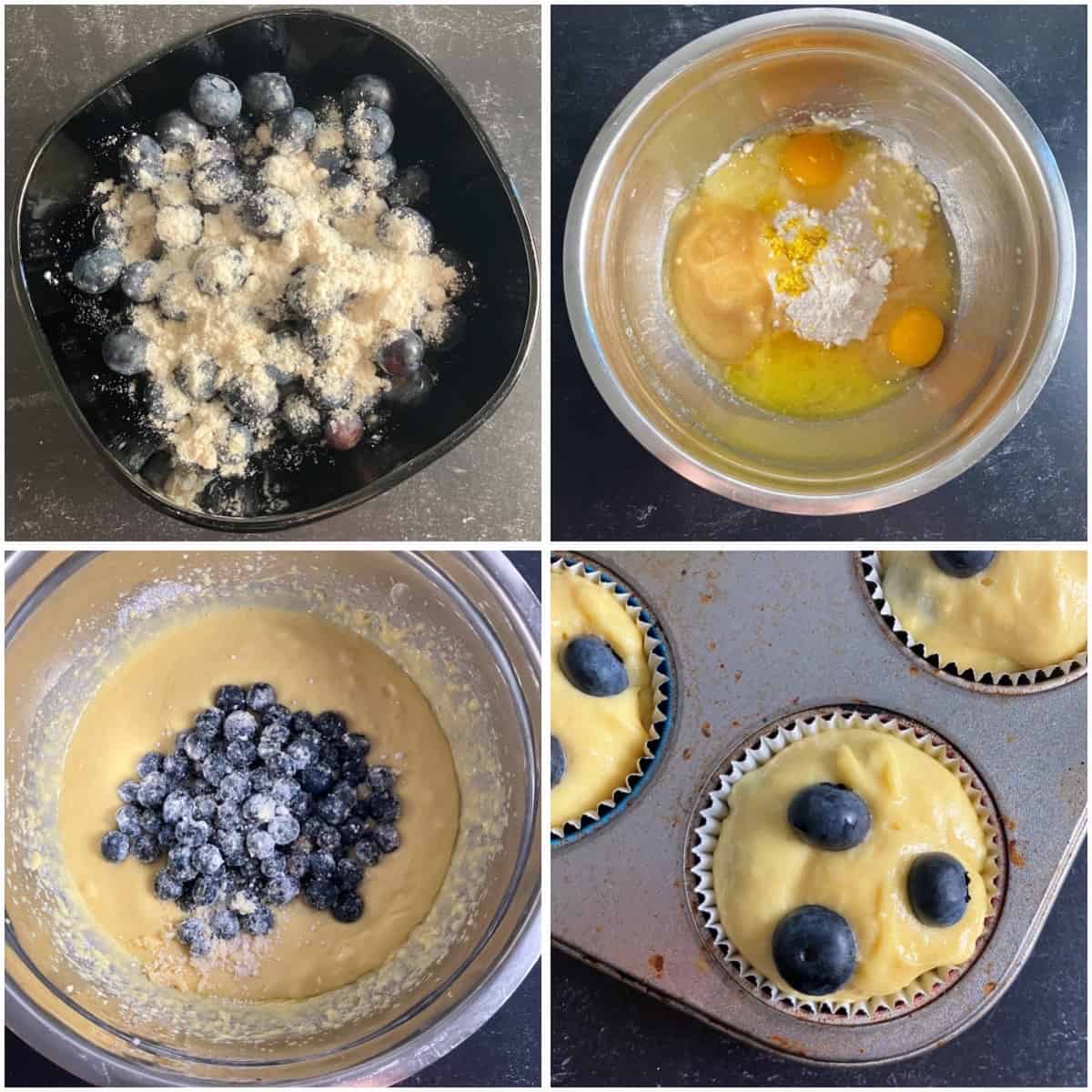 how to make blueberry muffins with cake mix