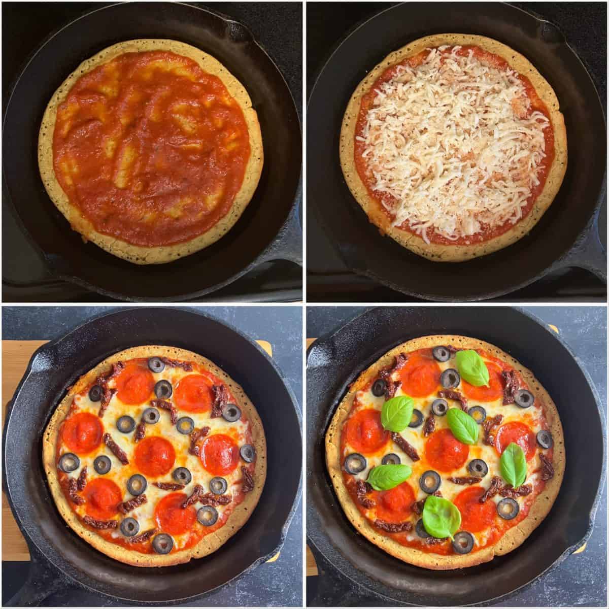 how to make chickpea pizza crust