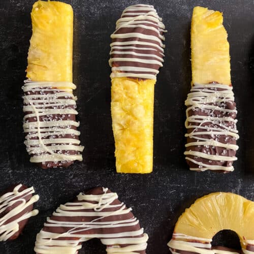 Chocolate Covered Pineapple Recipes (Pineapple Rings, more!)
