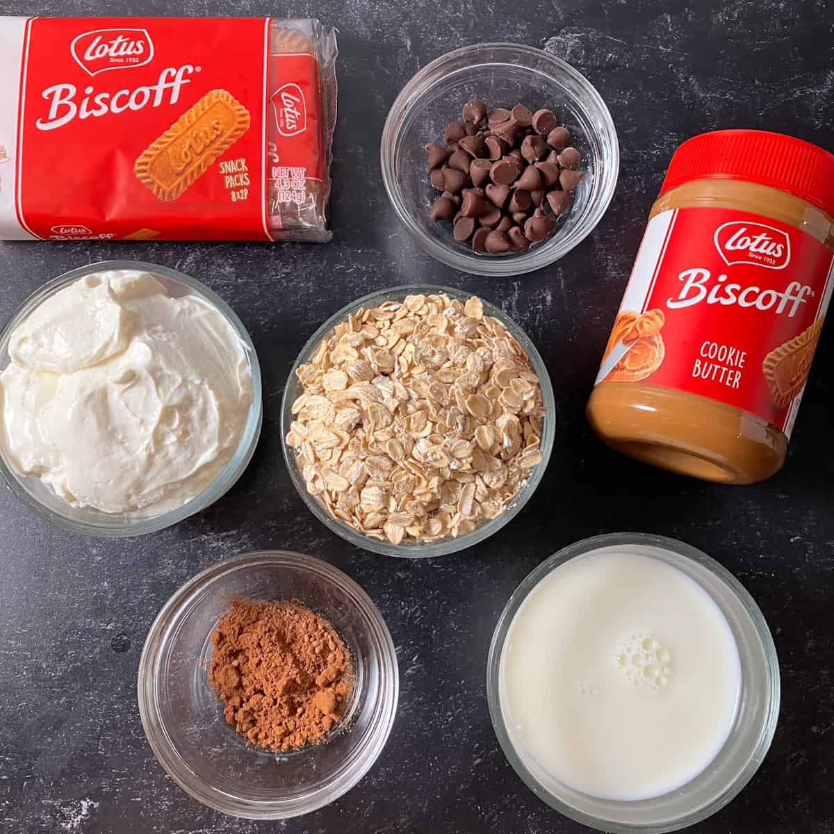 biscoff overnight oats ingredients