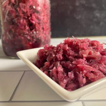fermented red cabbage