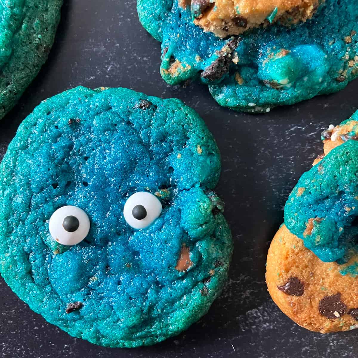 blue monster cookies