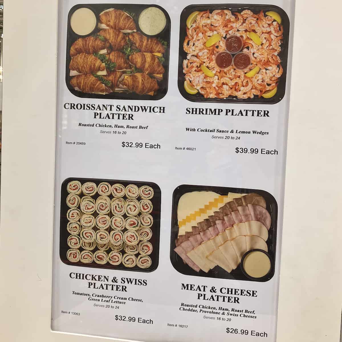 Costco Croissant Sandwich Platter 