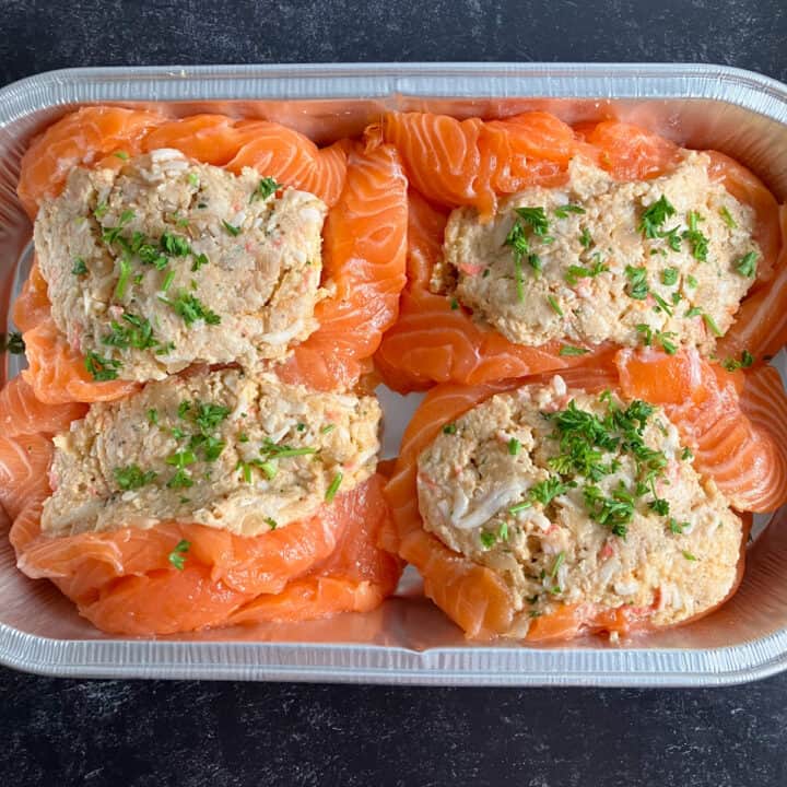 Costco Stuffed Salmon (How to Cook Kirkland Stuffed Salmon)