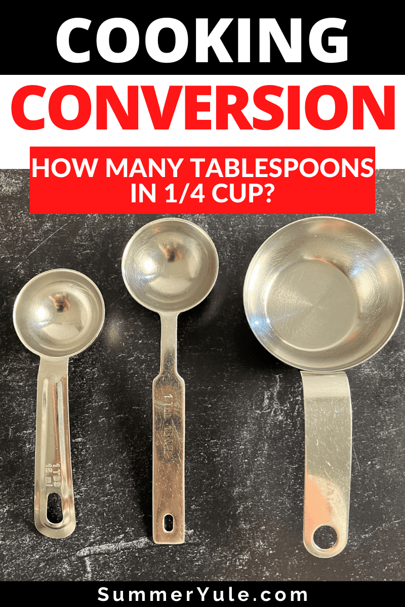 What Is 1 2 Of 1 2 Cup In Tablespoons