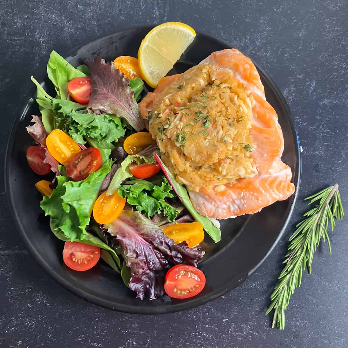 what to serve with Costco stuffed salmon