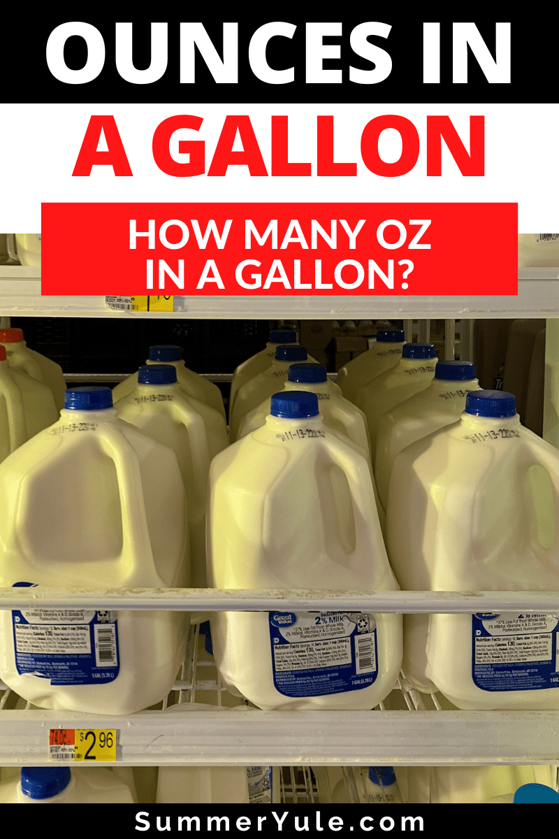 how many oz in a gallon