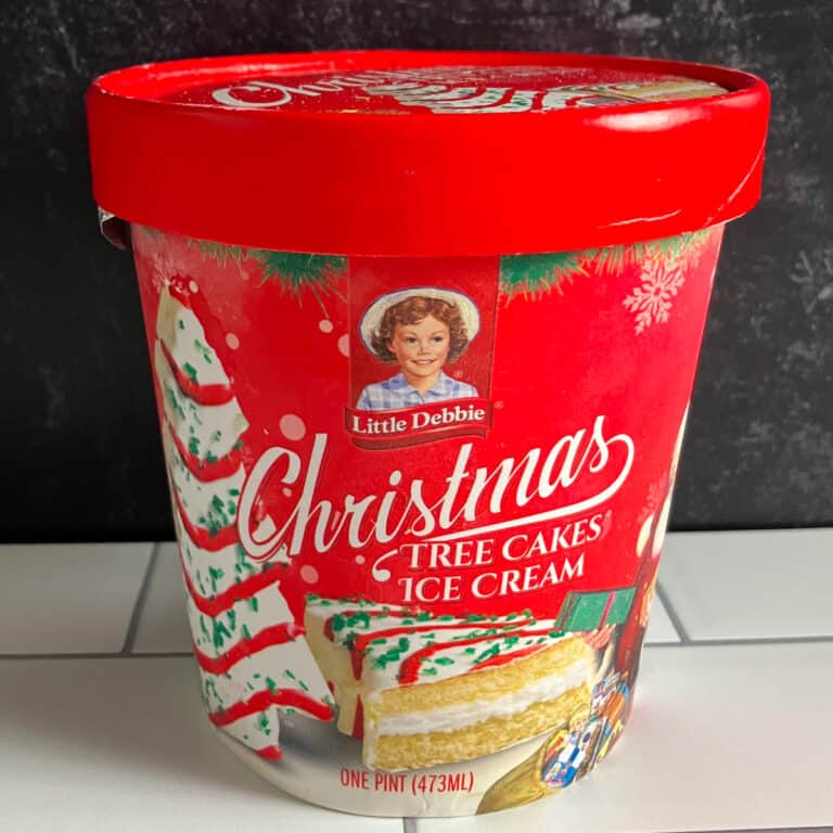 Little Debbie Christmas Tree Cake Ice Cream (Review and Recipe)