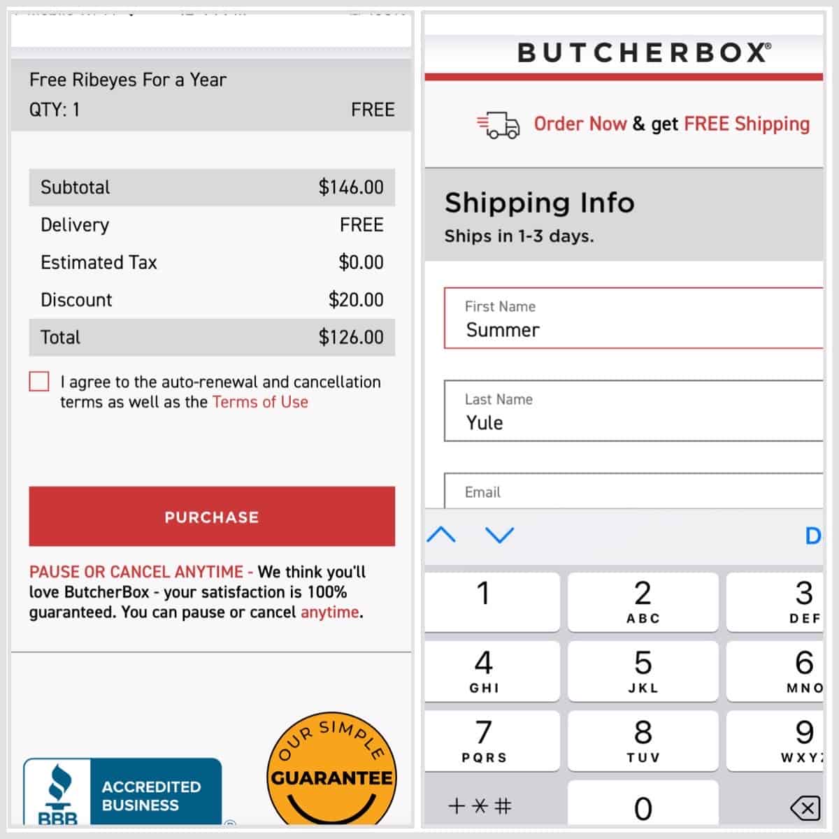 butcher box how to order
