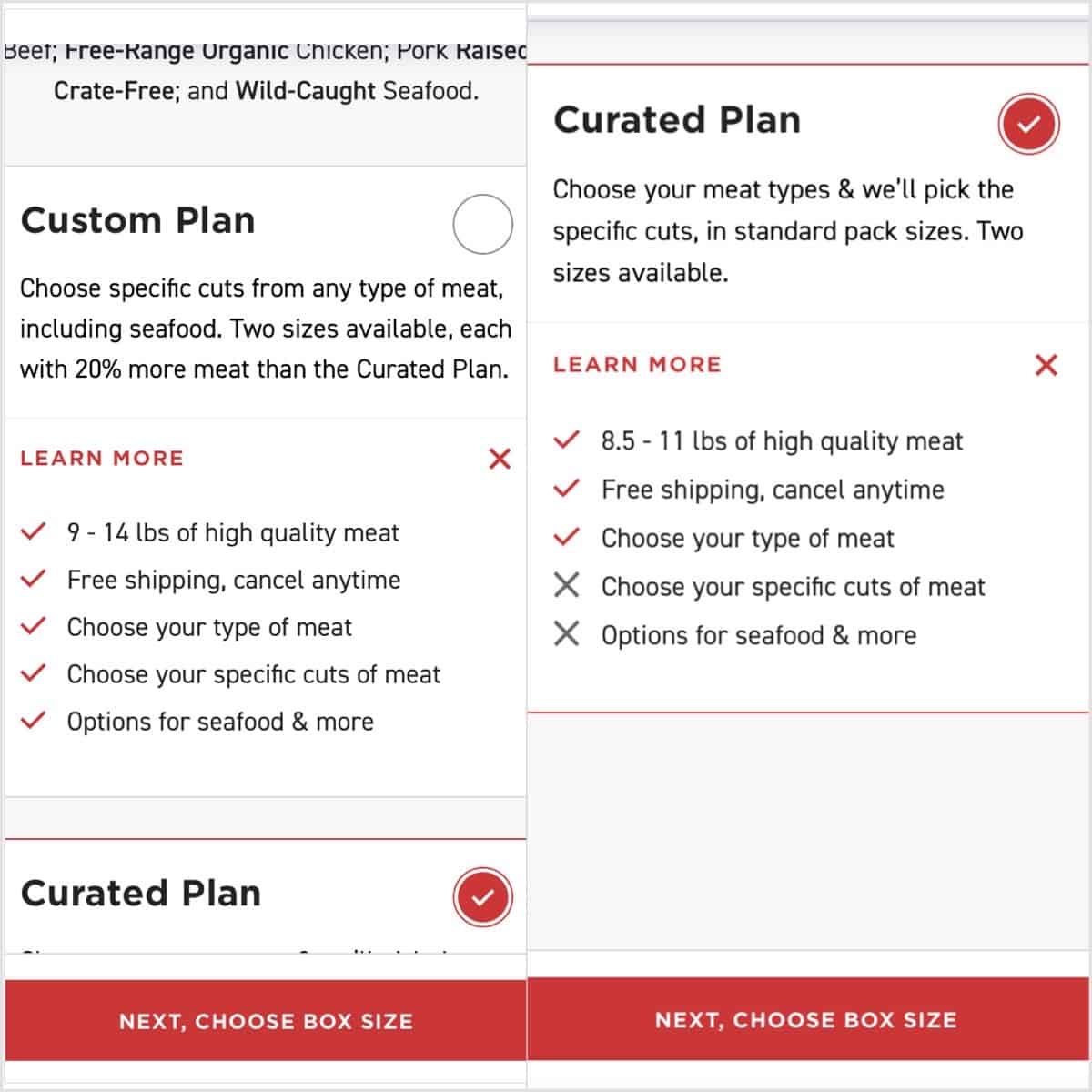 butcher box custom plan