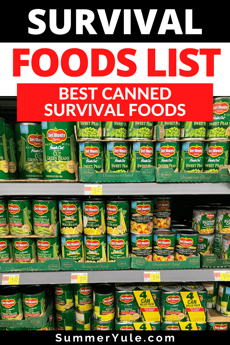 Canned Food That's Best For Survival Storage