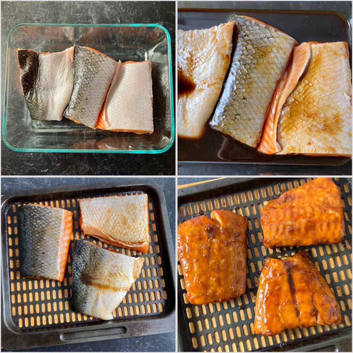 how to make air fryer teriyaki salmon