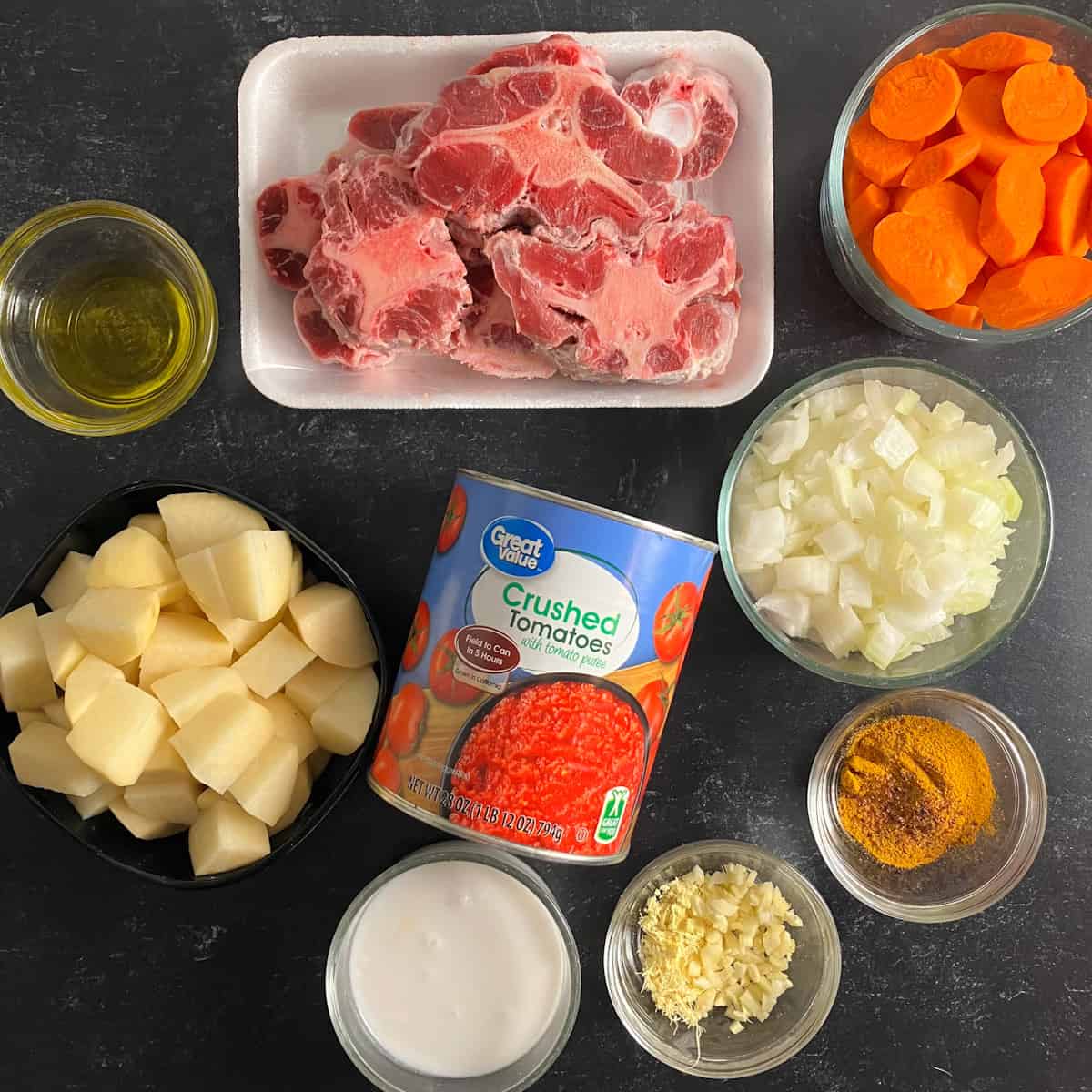 curry oxtails ingredients
