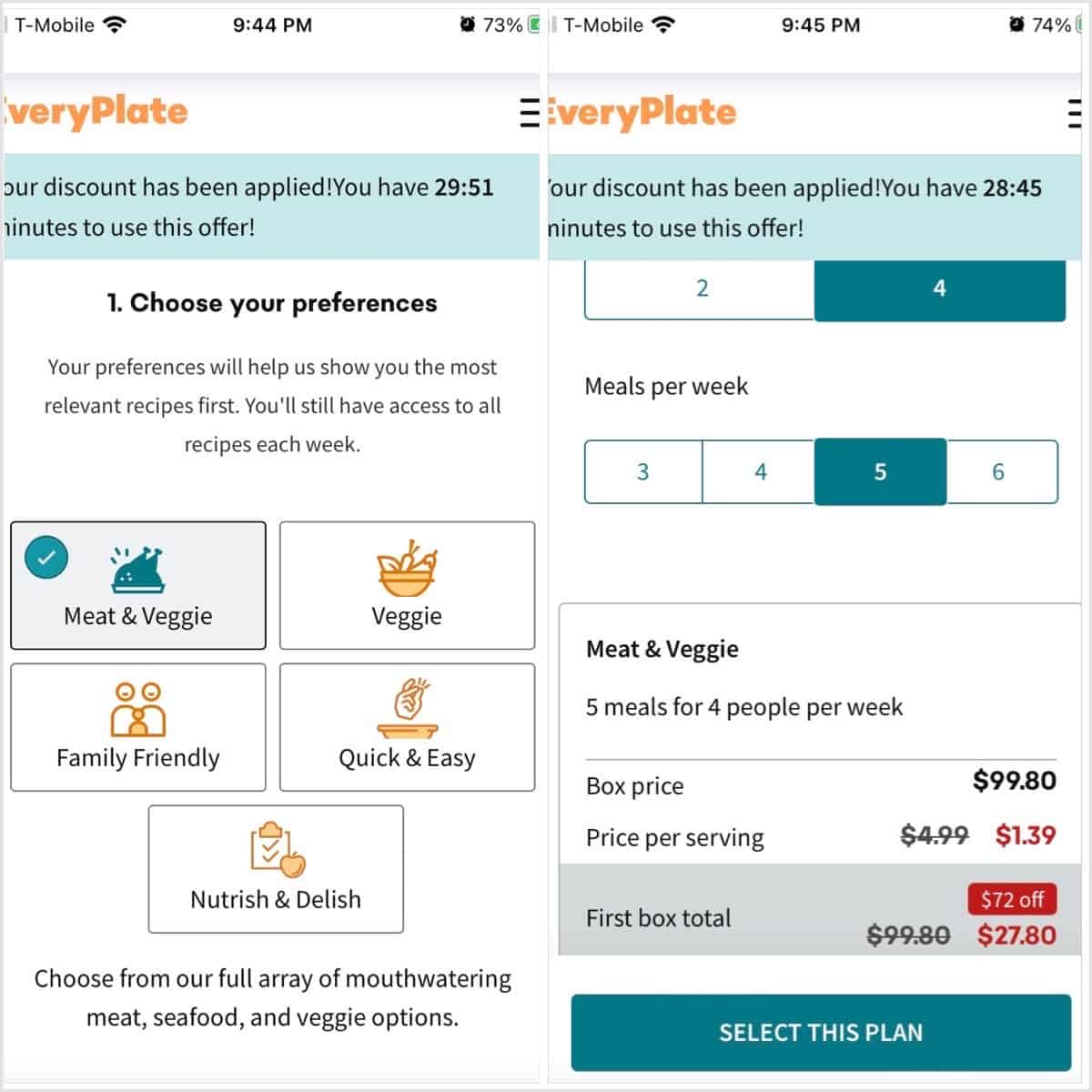 everyplate plans