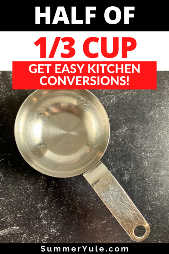 does 2 1 3 equal a half cup