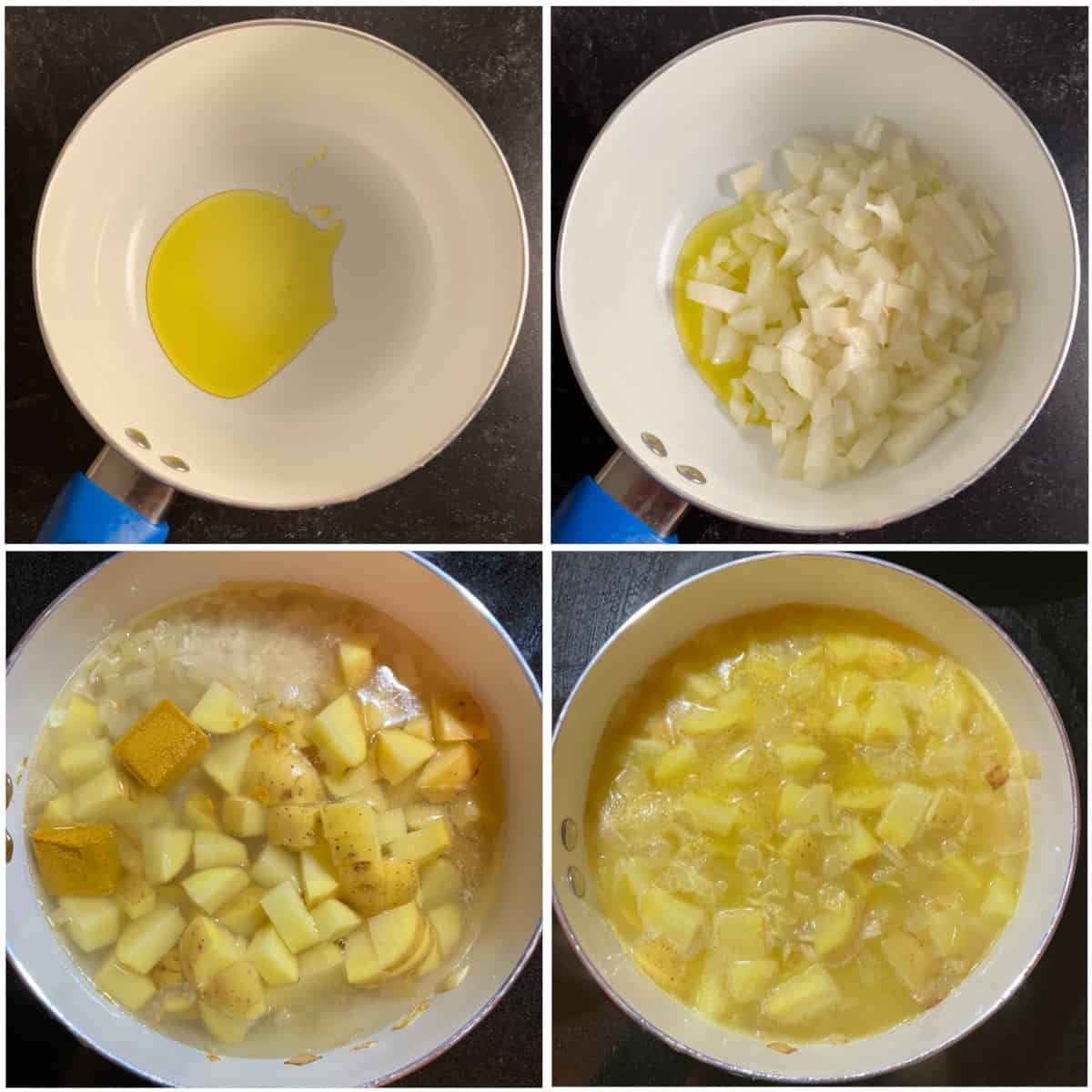 how to make potatoes rice