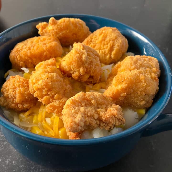 KFC Potato Bowl Recipe (Famous Popcorn Chicken Bowl)