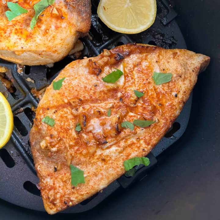 Air Fryer Swordfish Steaks Recipe • Summer Yule Nutrition and Recipes