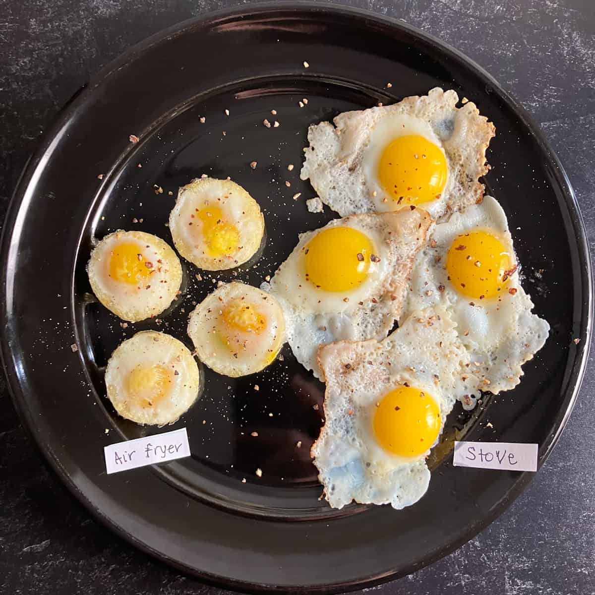 fried quail eggs