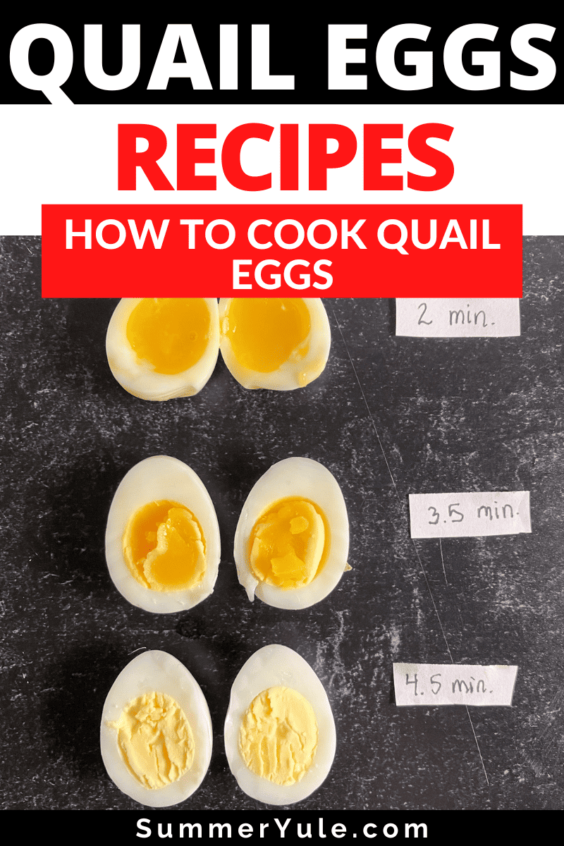 how to cook quail eggs