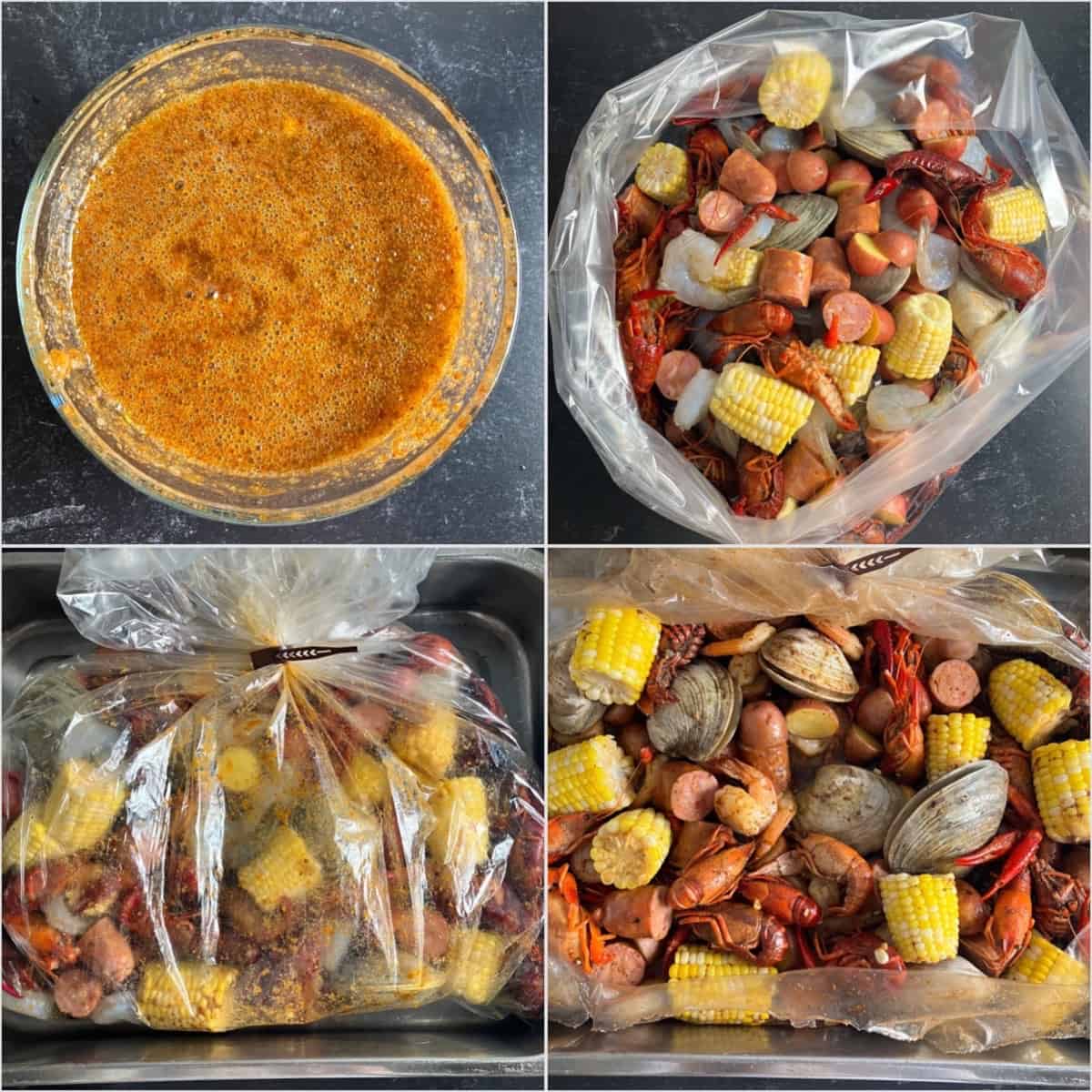 how to make seafood boil in bag