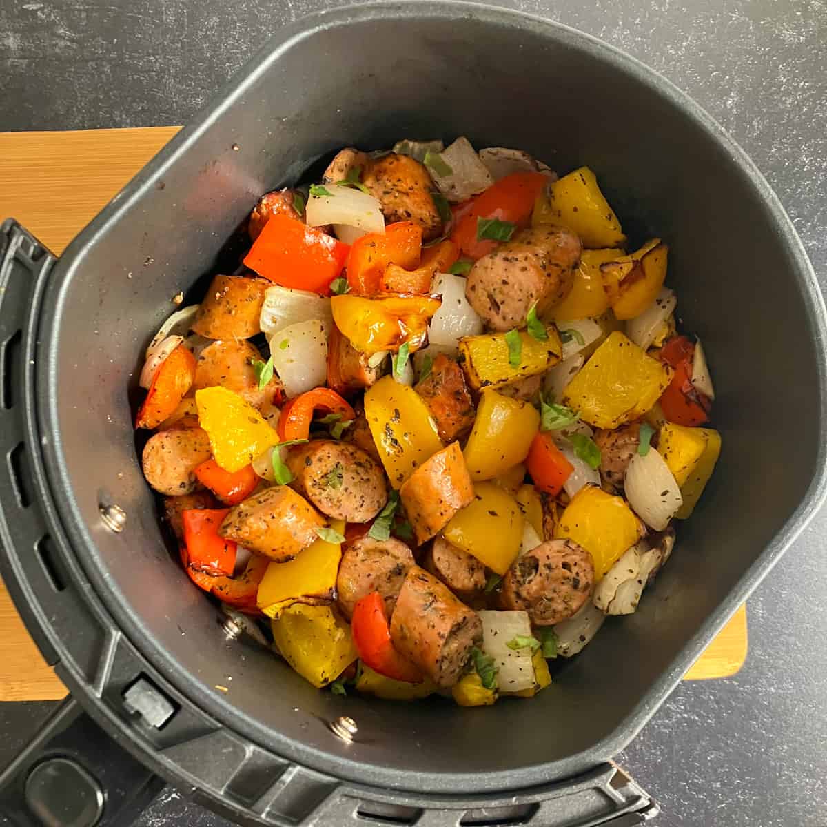air fryer sausage and peppers recipe