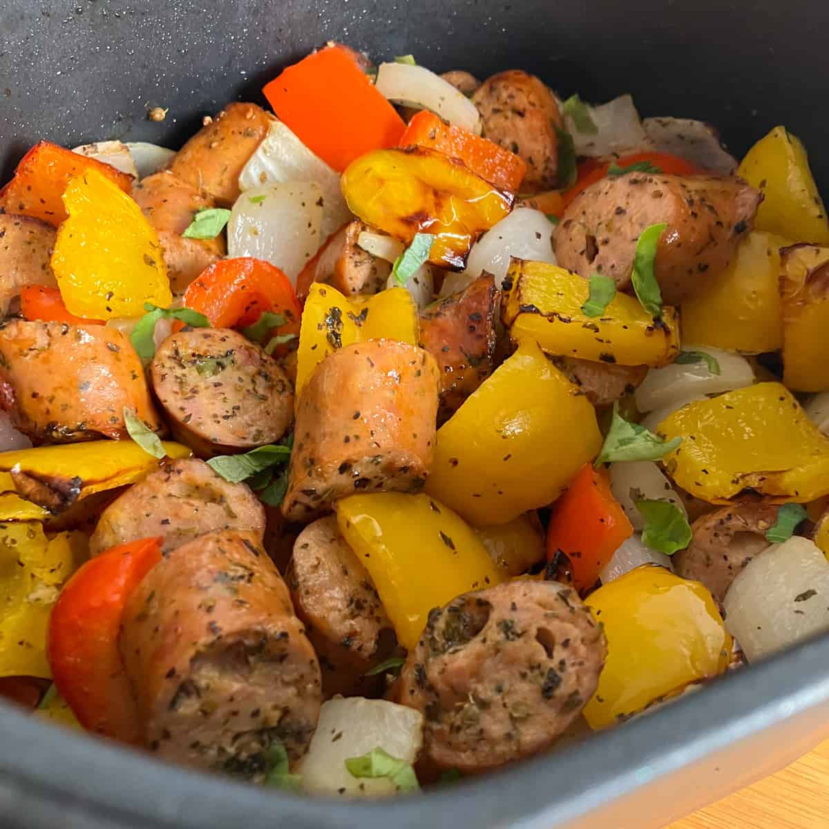 sausage and peppers air fryer