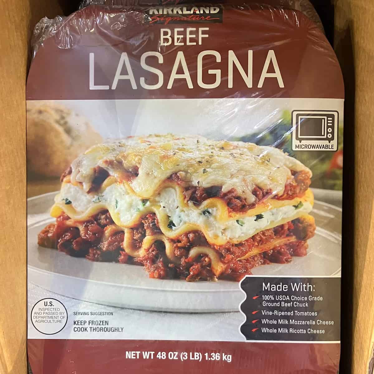 Costco beef lasagna